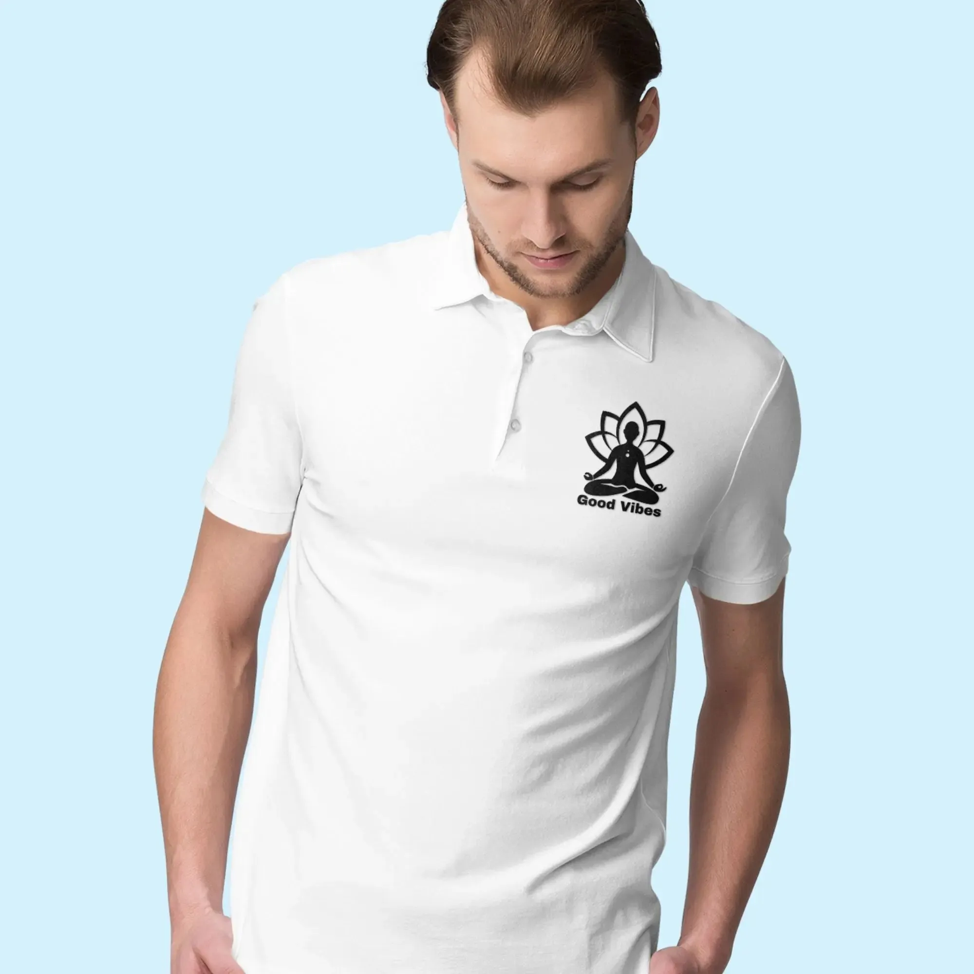 Yoga Vibes Polo Half Sleeve T-Shirt