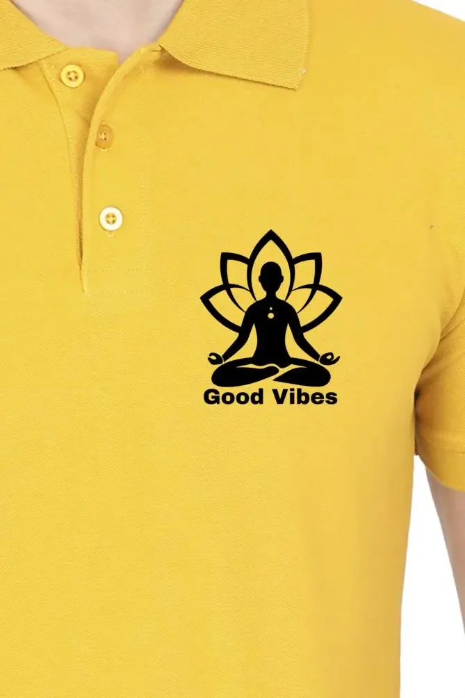 Yoga Vibes Polo Half Sleeve T-Shirt