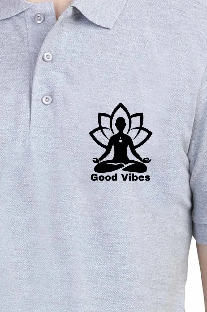 Yoga Vibes Polo Half Sleeve T-Shirt